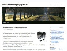 Tablet Screenshot of kitchencampingequipment.wordpress.com