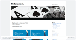 Desktop Screenshot of mcdonaldize.wordpress.com