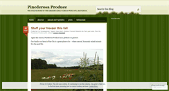 Desktop Screenshot of pinederosaproduce.wordpress.com