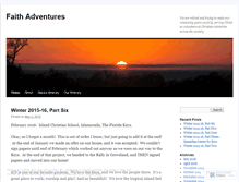 Tablet Screenshot of faithadventurers.wordpress.com