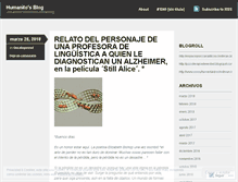 Tablet Screenshot of humanito.wordpress.com