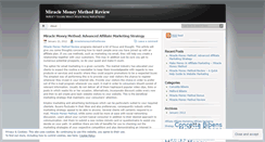 Desktop Screenshot of miraclemoneymethodreview.wordpress.com