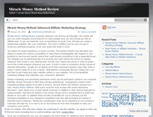 Tablet Screenshot of miraclemoneymethodreview.wordpress.com
