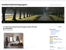 Tablet Screenshot of muskancityhomesgurgaon.wordpress.com