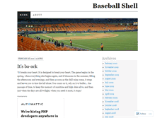 Tablet Screenshot of baseballshell.wordpress.com