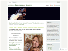 Tablet Screenshot of animaltrustees.wordpress.com