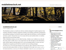 Tablet Screenshot of mobiletimeclock.wordpress.com