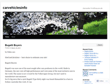 Tablet Screenshot of carvehiclesinfo.wordpress.com