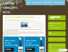 Tablet Screenshot of capitalconcepts.wordpress.com