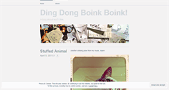 Desktop Screenshot of dingdongboinkboink.wordpress.com