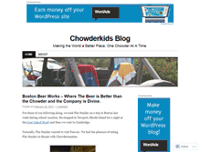 Tablet Screenshot of chowderkids.wordpress.com