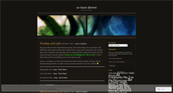 Desktop Screenshot of nochairsallowed.wordpress.com