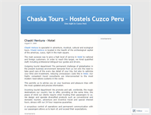 Tablet Screenshot of chaskatours1.wordpress.com