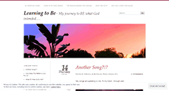 Desktop Screenshot of learningtobeblog.wordpress.com