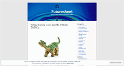 Desktop Screenshot of futuresheet.wordpress.com