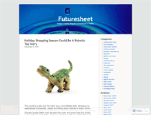 Tablet Screenshot of futuresheet.wordpress.com
