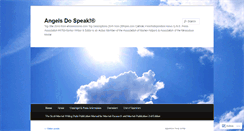 Desktop Screenshot of angelsdospeak.wordpress.com