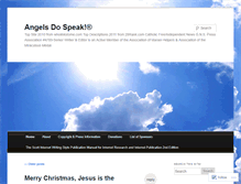 Tablet Screenshot of angelsdospeak.wordpress.com
