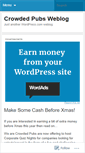 Mobile Screenshot of crowdedpubs.wordpress.com