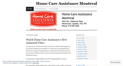 Desktop Screenshot of homecaremontreal.wordpress.com