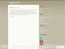 Tablet Screenshot of happilyeverafter.wordpress.com