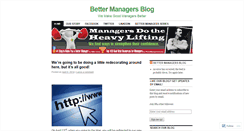 Desktop Screenshot of bettermanagers.wordpress.com