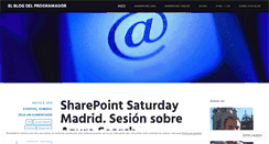 Desktop Screenshot of elblogdelprogramador.wordpress.com