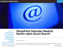 Tablet Screenshot of elblogdelprogramador.wordpress.com