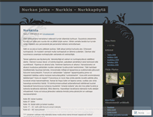 Tablet Screenshot of nurkkis.wordpress.com