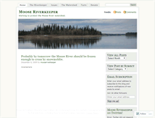 Tablet Screenshot of mooseriverkeeper.wordpress.com