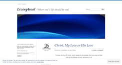 Desktop Screenshot of living4real.wordpress.com