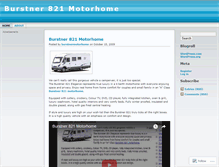 Tablet Screenshot of burstnermotorhome.wordpress.com