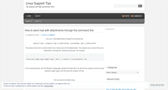 Desktop Screenshot of linuxsupporttips.wordpress.com