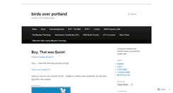 Desktop Screenshot of birdsoverportland.wordpress.com