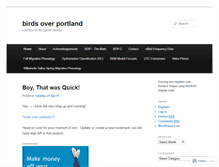 Tablet Screenshot of birdsoverportland.wordpress.com