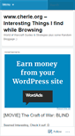 Mobile Screenshot of cheriewow.wordpress.com
