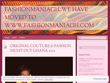 Tablet Screenshot of fashionmaniagh.wordpress.com
