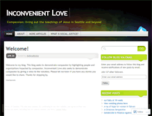 Tablet Screenshot of inconvenientlove.wordpress.com