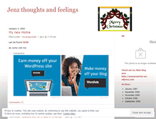 Tablet Screenshot of jenz.wordpress.com