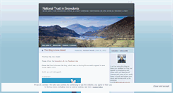 Desktop Screenshot of ntsnowdonia.wordpress.com