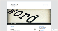Desktop Screenshot of aliciadavis4.wordpress.com