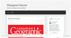 Desktop Screenshot of margaretmunro.wordpress.com