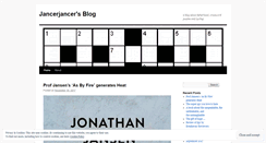 Desktop Screenshot of jancerjancer.wordpress.com