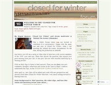 Tablet Screenshot of closedforwinter.wordpress.com