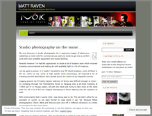 Tablet Screenshot of mattraven.wordpress.com