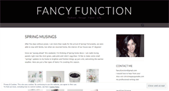 Desktop Screenshot of fancyfunction.wordpress.com