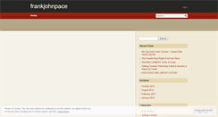 Desktop Screenshot of frankjohnpace.wordpress.com