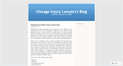 Desktop Screenshot of chicagoinjurylawyers.wordpress.com