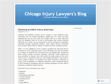 Tablet Screenshot of chicagoinjurylawyers.wordpress.com