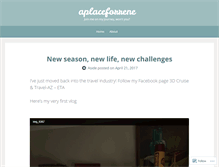 Tablet Screenshot of aplaceforrene.wordpress.com